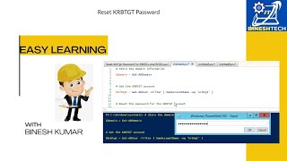 Reset KRBTGT Password