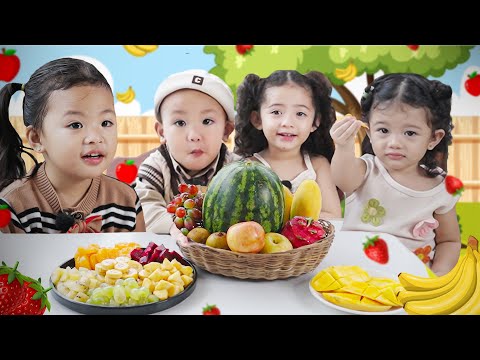 Baby Lakeisha Trying Every FRUITS with Cousins