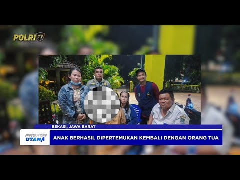 POLSEK BEKASI UTARA BERHASIL TEMUKAN ANAK SD YANG HILANG