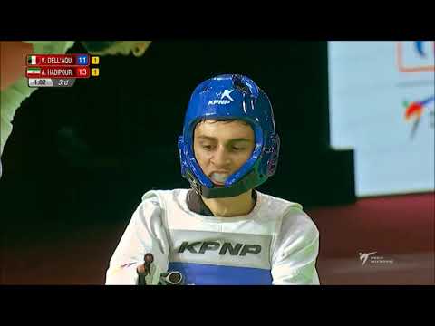 World Taekwondo Grand-Prix Moscow 2018. M - 58. Полуфинал. DELL'AQUILA-HADIPOUR SEIGHALANI.