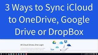 3 Ways to Sync iCloud to OneDrive, Google Drive, or Dropbox
