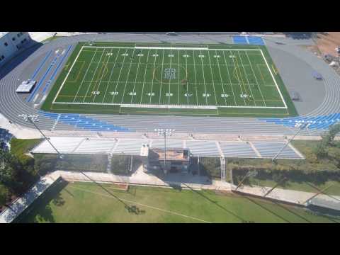 Drone shot of the track
