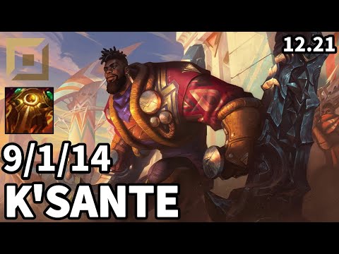 K'Sante Top vs Ornn - KR Challenger | Patch 12.21