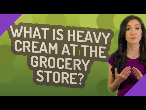 What is heavy cream at the grocery store?