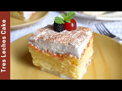 Tres Leches Cake Recipe | Easy Tres Leches || Soaked cake | whipped cream frosting