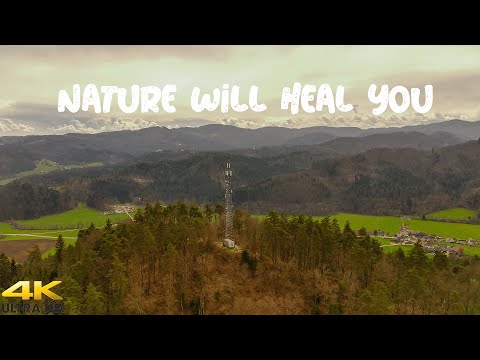 Nature Meditation From Above -  Drone Footage From Slovenia, Litija 4K