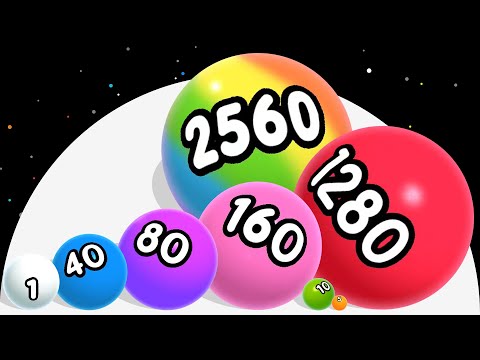 Max Level Number Ball! - BALL MASTER 2048 (ASMR Math Games) #gameluctus