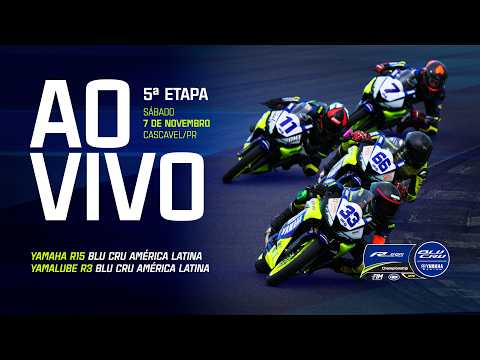AO VIVO: Yamaha R15 e Yamalube R3 BLU CRU América Latina 2026 | 5ª etapa | Cascavel/PR