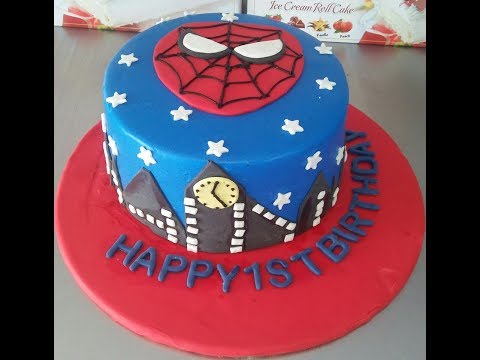 How to make spaidrman face cake