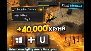 40K+ Agility XP/HR at Brimhaven Agility Arena | Detached Camera + Mouse Keys (HCIM Safe)