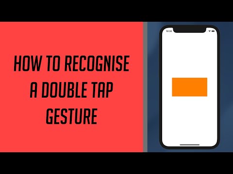 How to recognise a Double Tap Gesture in Swift