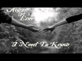 Avgan ft. Enee - I Need To Know (Prod. by Naweed ...