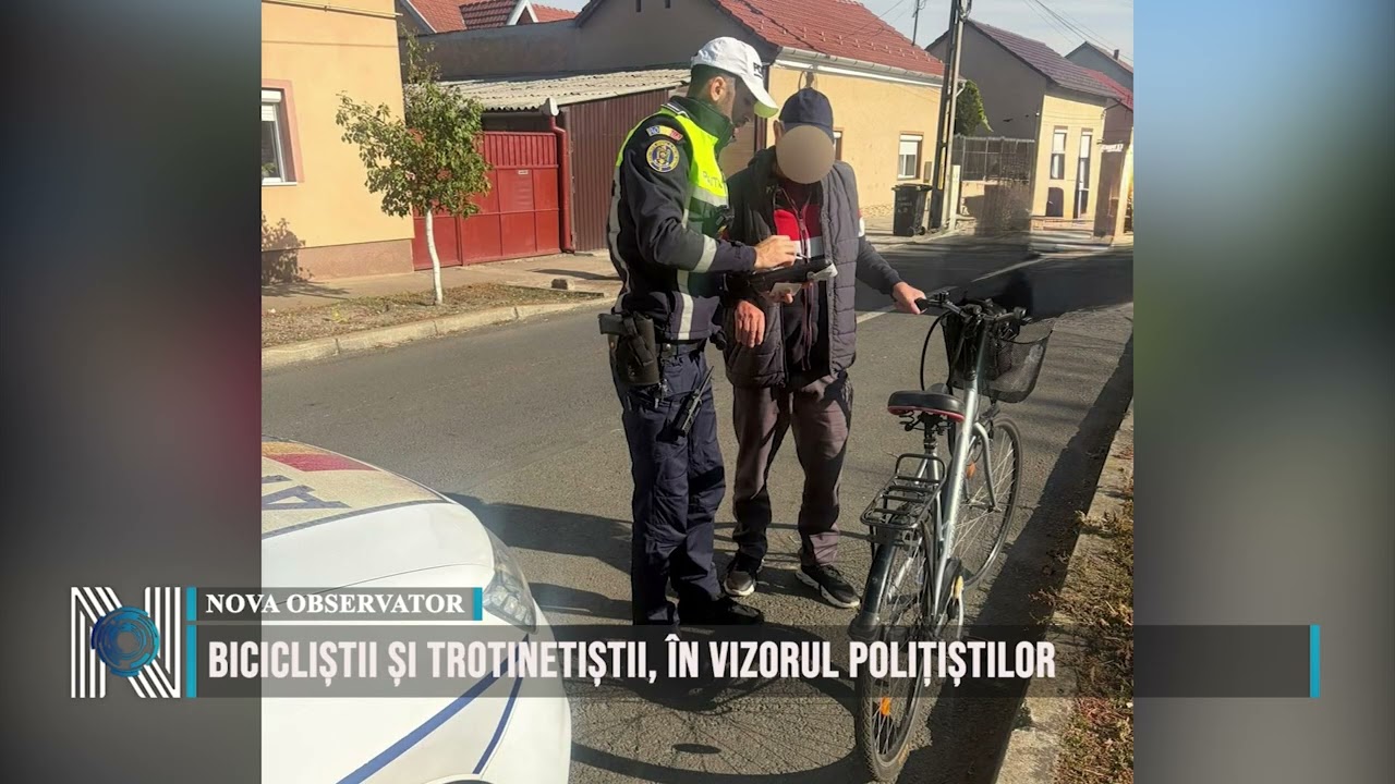 Bicicliștii și trotinetiștii, în vizorul polițiștilor