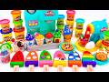 DIY Play Doh Rainbow Ice Cream Noodle Machine 플레이도 무지개 아이스크림 Kinetic Sand