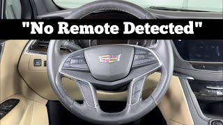 How To Start A 2017 - 2021 Cadillac XT5 With No Remote Detected - XT 5 Dead Key Fob Not Working