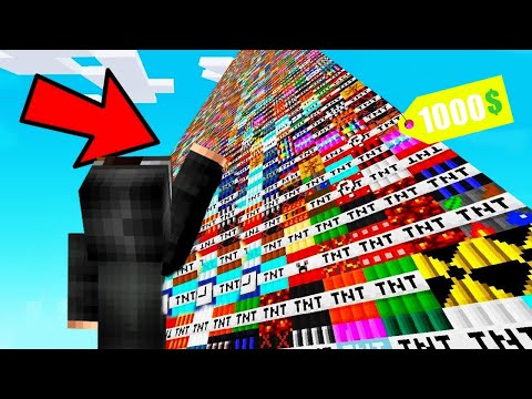 1000$ GİZLİ UZAY TNT KULESİNİ PATLATMAK! 😱 - Minecraft