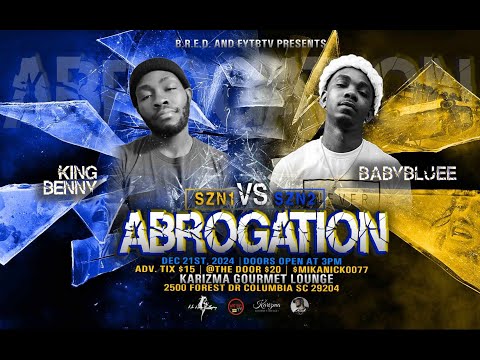 King Benny VS BabyBluee Hosted By: Swamp | Rap Battle|| B.R.E.D PRESENTS: ABROGATION 1