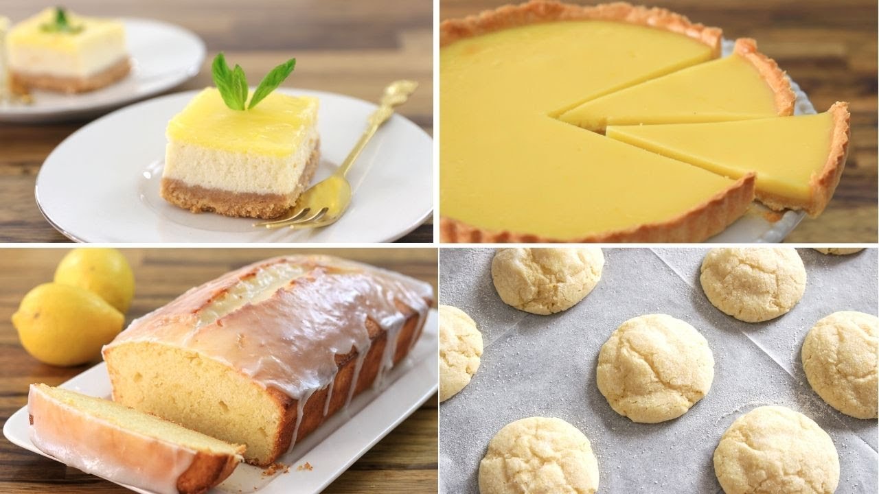4 Lemon Dessert Recipes The Cooking Foodie