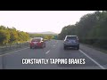 Driver Hogging Left Lane Gets Passed on Shoulder!