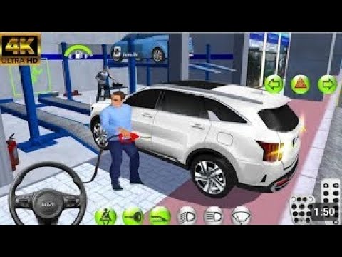 New Rexton SUV car in Auto Repair Shop Funny Driver - 3D Driving Class Simulation - Android gameplay