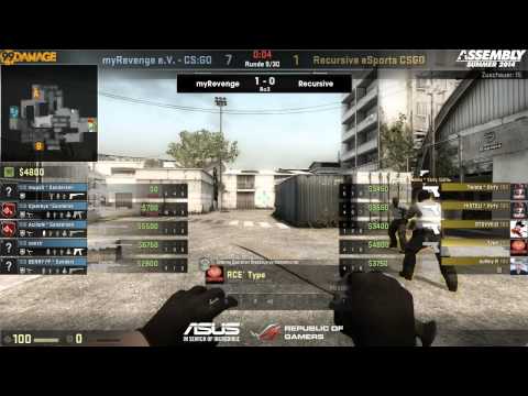 ASUS ROG Summer 2014 - Halbfinale myRevenge vs. Recursive eSports (de_cache) Map 2
