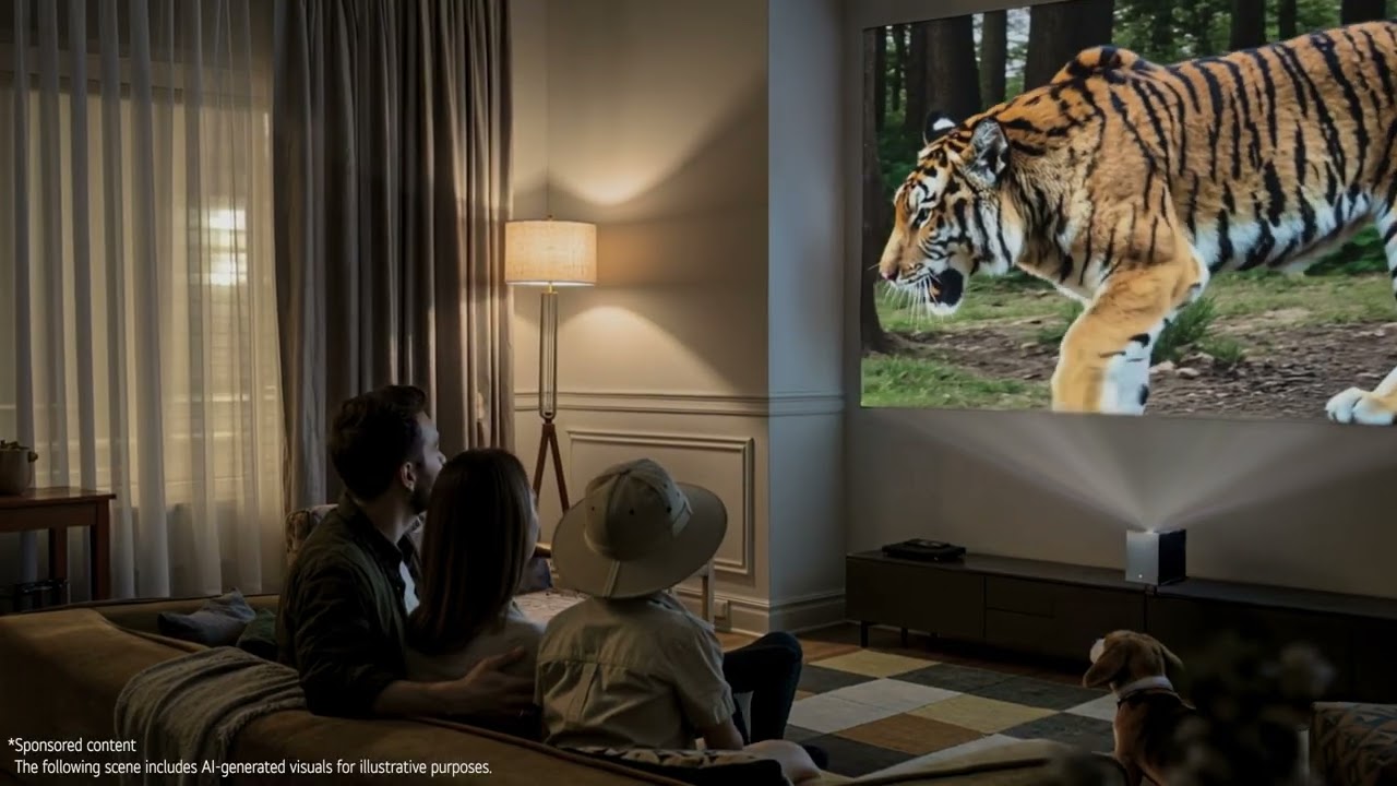 LG CineBeam S | Mini Ultrakurzdistanz 4K-Projektor mit Dolby Atmos, PU615U