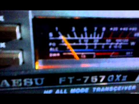 BY IK1BQD  LISTEN VK3DBD  ON YAESU FT757GXII VS YAESU FT857DI