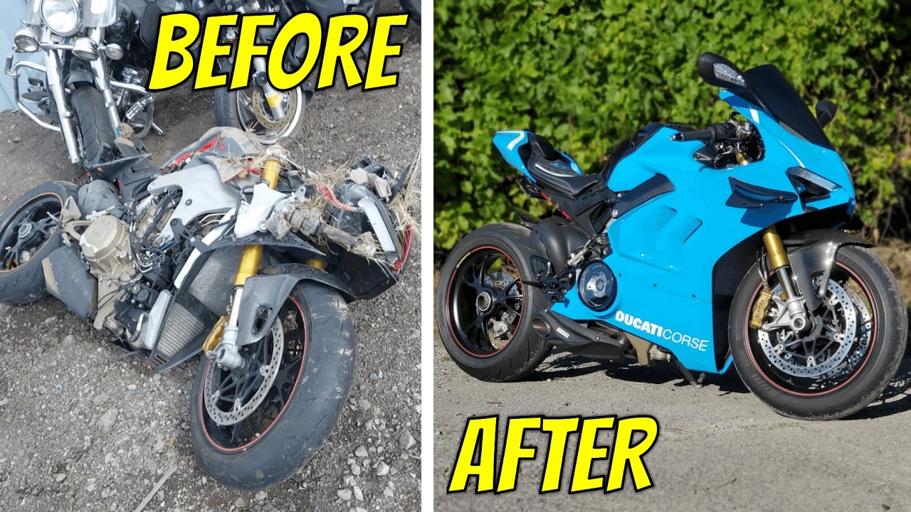  DUCATI PANIGALE V4S WRECKED Bike Rebuild 