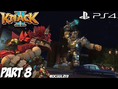 Knack 2 Gameplay Walkthrough Part 8 - Goblin Attack! & The Clock Tower - PS4 Lets Play