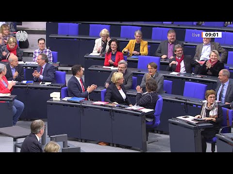 07.11.2019 - Nachrücker für Andrea Nahles, Sigmar Gabriel & Burkhard Lischka - 124. Sitz. Bundestag