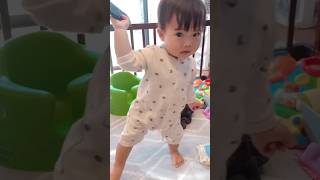 歩き始めた♡極短動画で永遠見れる赤ちゃん🤭 #赤ちゃん #赤ちゃんのいる生活 #生後11ヶ月 #11ヶ月ベビー #クォーター #クォーターベビー #三兄弟 #末っ子 #shorts