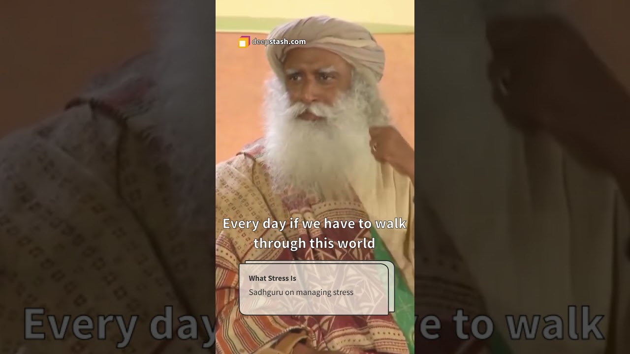 Sadhguru - What stress is #shorts