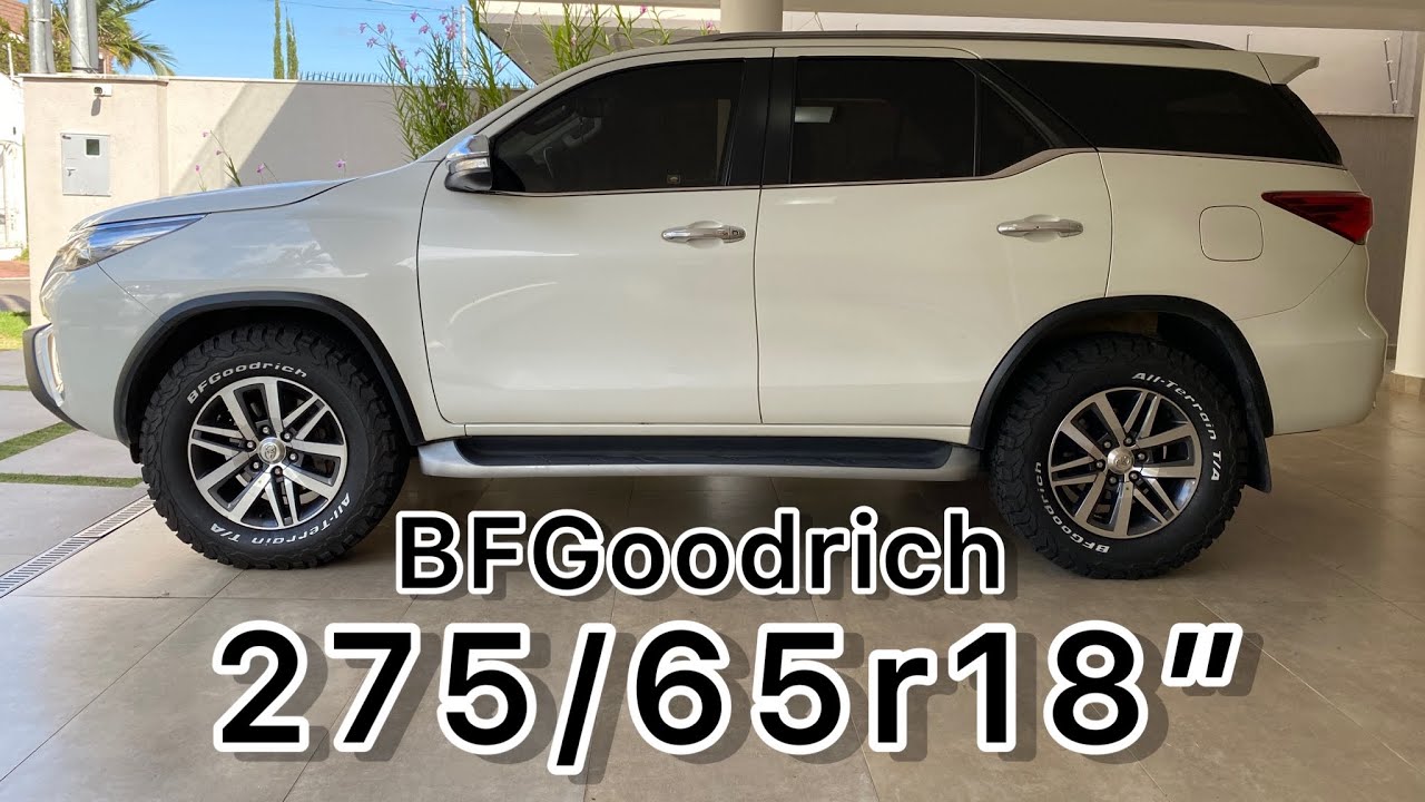 Pneus BF Goodrich aro 18 na Toyota Hilux Sw4