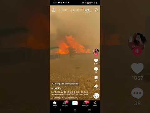 Incendio hoy lunes 23 en C San Nicolás R.Bio Bío .