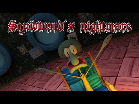Squidward's nightmare 😱😱 #spongebob #halloween