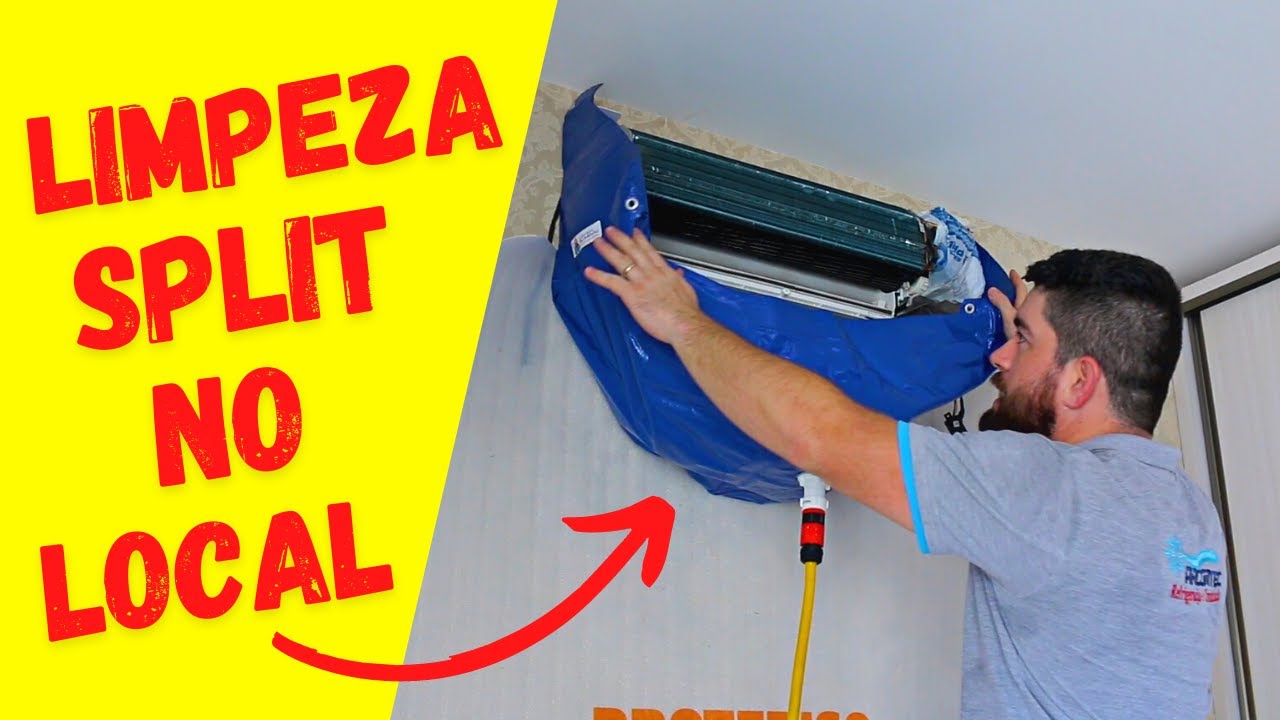 😷 LIMPEZA de ar condicionado na CASA DO CLIENTE com AIRSHIELD - VEJA como eu FAÇO