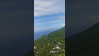 八丈島からの離陸風景