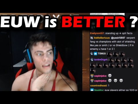 Dantes About Difference Between NA and EUW