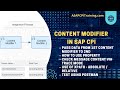 Content Modifier in SAP CPI | Property | Xpath | Message content