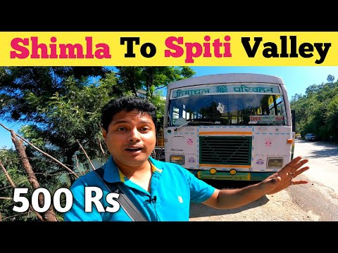 Shimla To Spiti Valley | Shimla To Kaza Bus