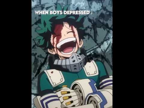 when anime girl depressed vs when anime boy depressed. #shorts #anime #sad #viral #boy #vs #girl