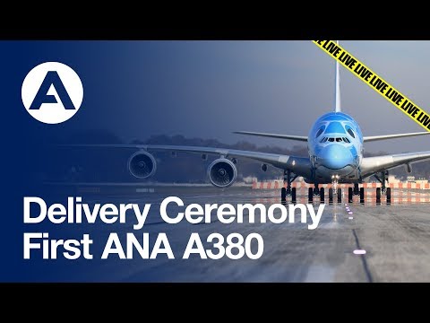 Delivery ceremony: First A380 to All Nippon Airways (ANA)