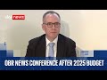 OBR News Conference After Budget Measures Leaked Early
