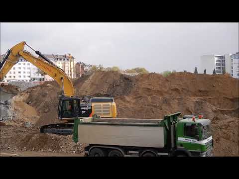 Excavator CAT 352F load truck 4K if you like