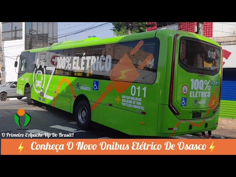 Conheça O Novo Onibus Elétrico De Osasco - Uma Volta No Caio Apache Vip 5 Elétrico Volks De Teste!!