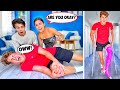 I GOT INJURED AND BROKE MY LEG! **They freaked out!**