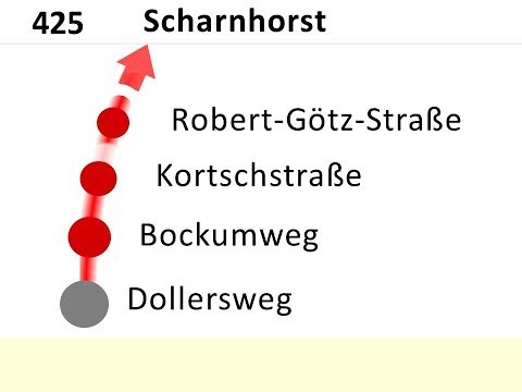 DSW21 Ansagen Bus 425 Wickede - Scharnhorst