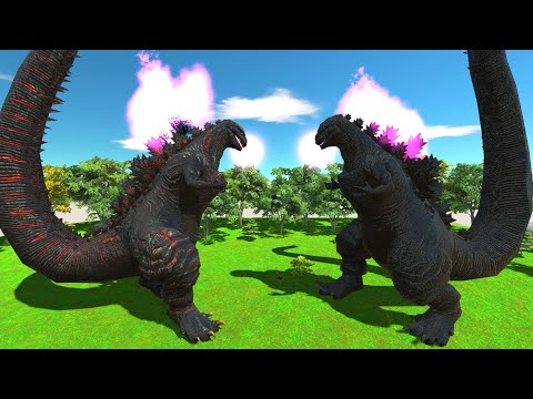 Shin Godzilla vs Its Shadow - Animal Revolt Battle Simulator