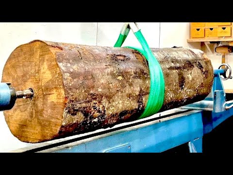 Woodturning - THE BIGGEST LOG 🤯