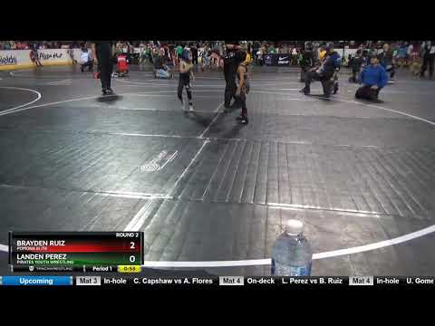 FLY 38-39 Landen Perez Pirates Youth Wrestling Vs Brayden Ruiz Pomona Elite